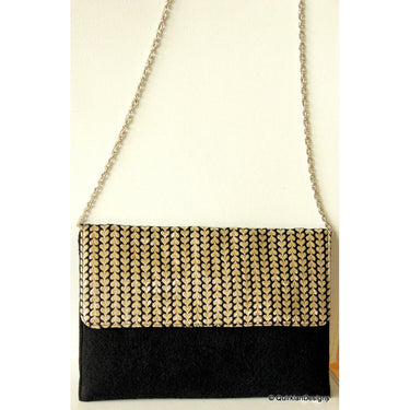 Wedding Party Clutch, Velvet and Brocade Purse, Black And Silver Fabric Purse
